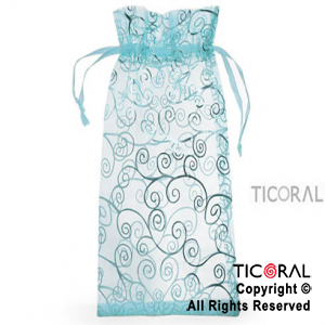 BOLSA ORGANZA TURQUESA 15X25 ARABES HS3971-10 x 1